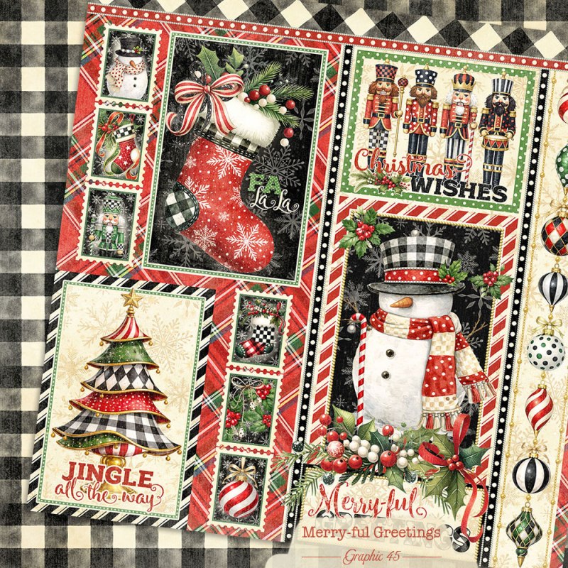Graphic 45 Merry-ful Greetings 12